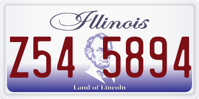 IL license plate Z545894
