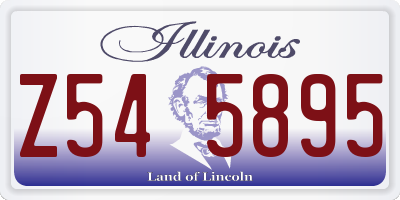 IL license plate Z545895