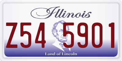IL license plate Z545901
