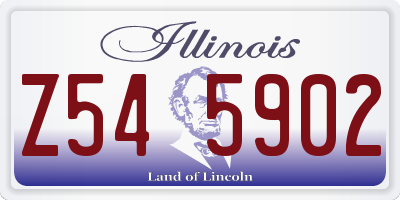 IL license plate Z545902