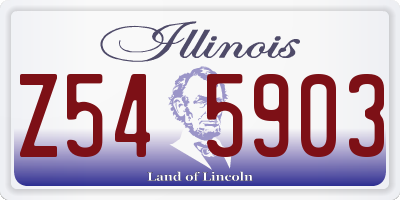 IL license plate Z545903
