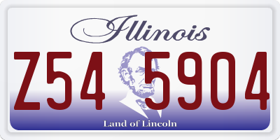 IL license plate Z545904