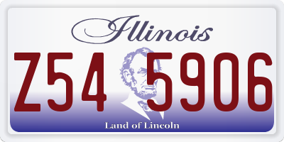 IL license plate Z545906