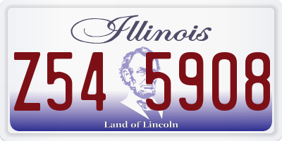 IL license plate Z545908