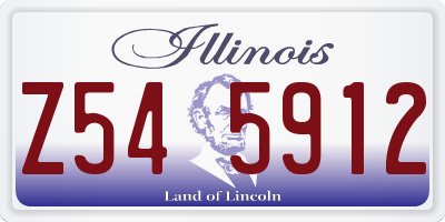 IL license plate Z545912