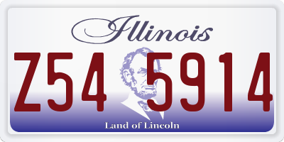 IL license plate Z545914
