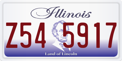 IL license plate Z545917