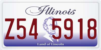 IL license plate Z545918