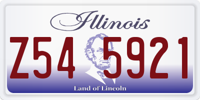 IL license plate Z545921