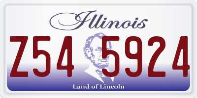 IL license plate Z545924