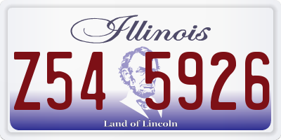 IL license plate Z545926