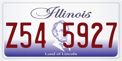 IL license plate Z545927