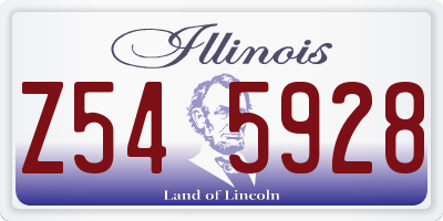 IL license plate Z545928