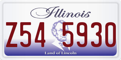 IL license plate Z545930