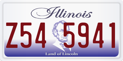 IL license plate Z545941
