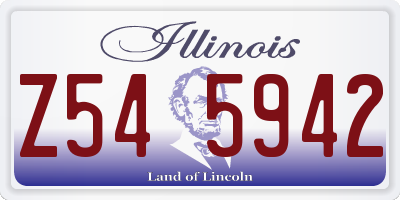 IL license plate Z545942