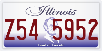 IL license plate Z545952