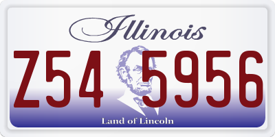 IL license plate Z545956