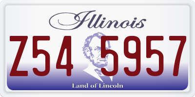 IL license plate Z545957