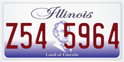 IL license plate Z545964