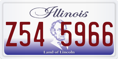 IL license plate Z545966