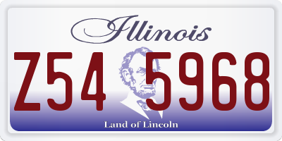 IL license plate Z545968