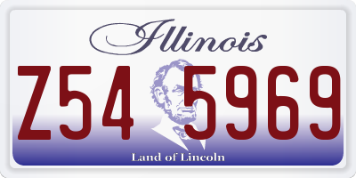 IL license plate Z545969