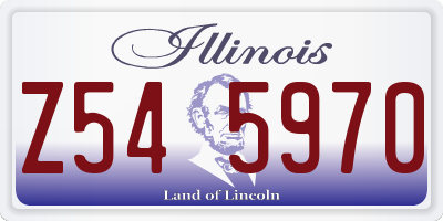 IL license plate Z545970