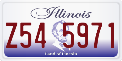IL license plate Z545971