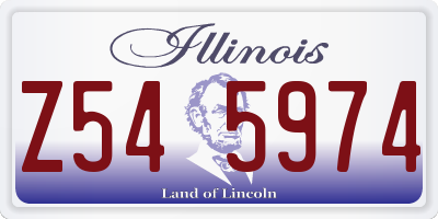 IL license plate Z545974