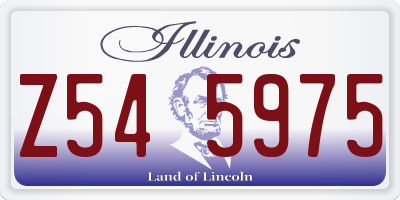 IL license plate Z545975