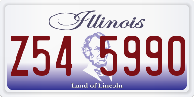 IL license plate Z545990