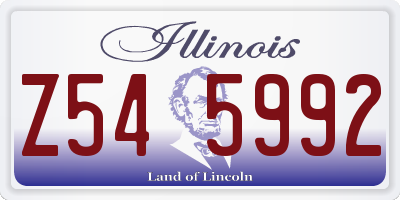 IL license plate Z545992