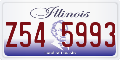 IL license plate Z545993