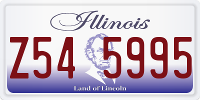 IL license plate Z545995