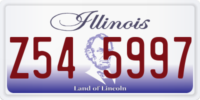 IL license plate Z545997