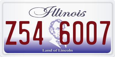 IL license plate Z546007