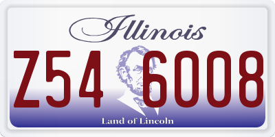 IL license plate Z546008