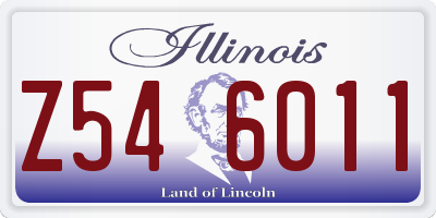 IL license plate Z546011