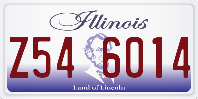 IL license plate Z546014