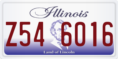 IL license plate Z546016