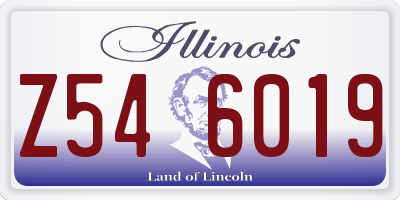 IL license plate Z546019