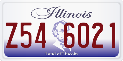 IL license plate Z546021