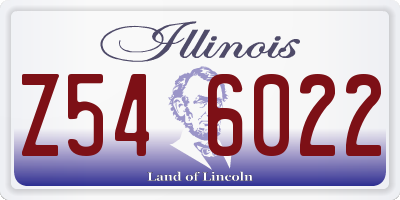 IL license plate Z546022