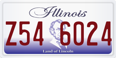IL license plate Z546024