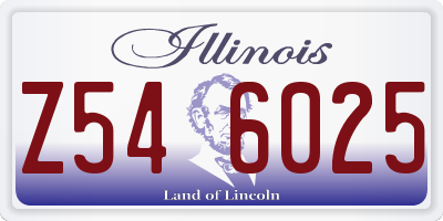 IL license plate Z546025