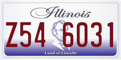 IL license plate Z546031