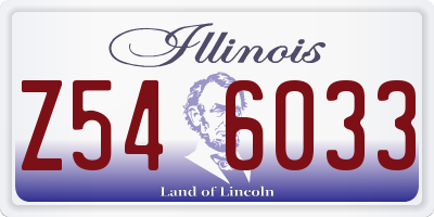 IL license plate Z546033