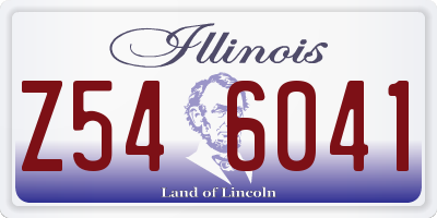 IL license plate Z546041