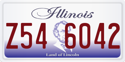 IL license plate Z546042
